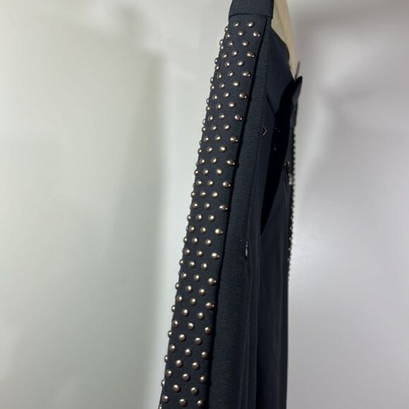 REBECCA TAYLOR Women’s Cropped Ava Techy Stud Pant Black Size 2 - Picture 7 of 15